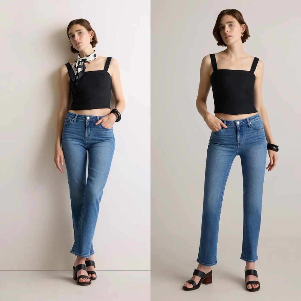 New QUINCE SZ 29 STRETCH HIGH RISE Stretch Straight Jeans